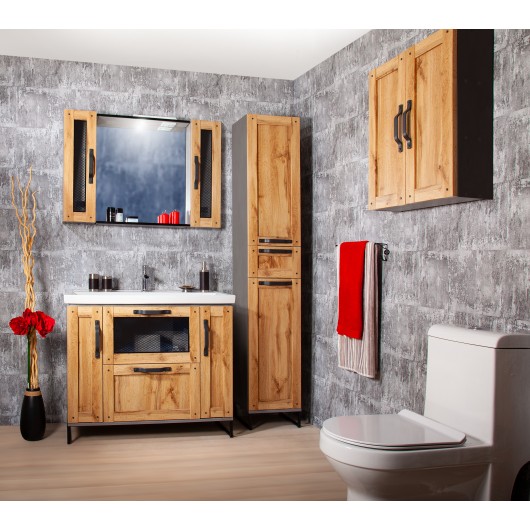 Комплект мебели Бриклаер Лофт 100 Метрополитен грей Комплект мебели Бриклаер Лофт 100 Метрополитен грей