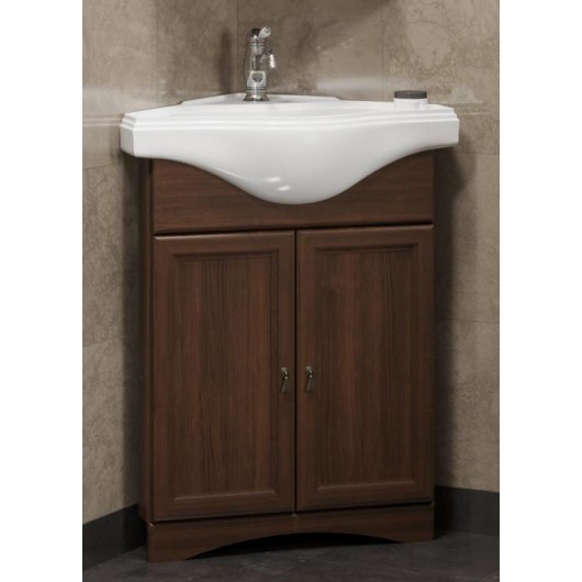 Тумба с раковиной Opadiris Клио 45 угловая, орех антикварный Тумба с раковиной Opadiris Клио 45 угловая, орех антикварный