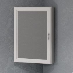 Зеркало-шкаф Opadiris Клио 45 L угловой, белый матовый