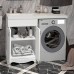 Комплект мебели Opadiris Клио 56 под стиральную машину L, белый матовый - 1