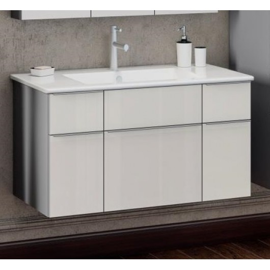 Тумба с раковиной Opadiris Кристалл 90 белая Тумба с раковиной Opadiris Кристалл 90 белая