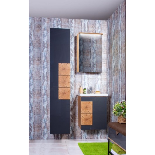 Комплект мебели Бриклаер Форест 50 антрацит, дуб золотой Комплект мебели Бриклаер Форест 50 антрацит, дуб золотой