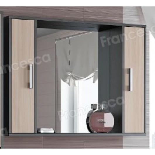 Шкаф-зеркало Francesca Eco 100 дуб-венге