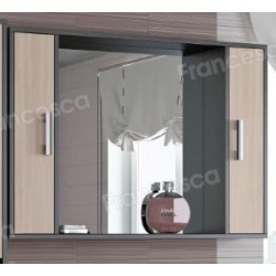 Шкаф-зеркало Francesca Eco 105 дуб-венге
