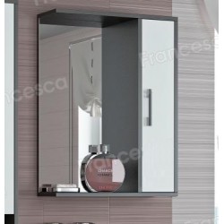 Шкаф-зеркало Francesca Eco 55 белый-венге