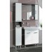 Шкаф-зеркало Francesca Eco 80 белый-венге - 1