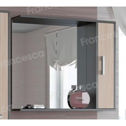 Шкаф-зеркало Francesca Eco 85 дуб-венге