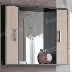 Шкаф-зеркало Francesca Eco 90 дуб-венге