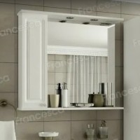Шкаф-зеркало Francesca Империя 85 белый
