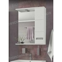 Зеркало-шкаф Francesca Кубо 60 С белый, правый
