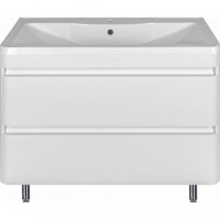 Тумба с раковиной Style Line Атлантика 100 Люкс Plus напольная, антискрейч