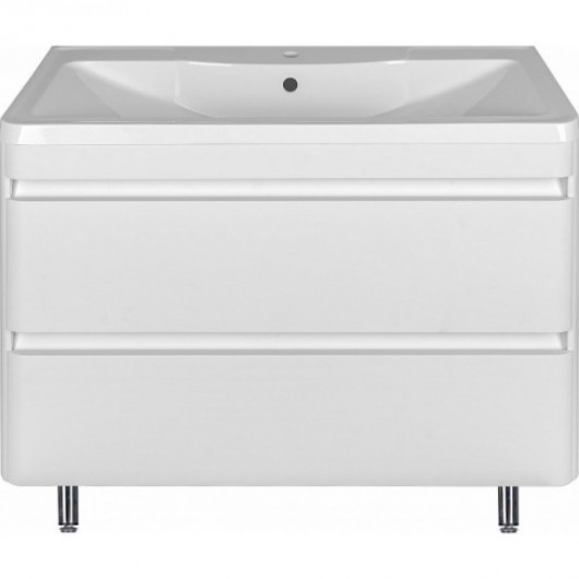 Тумба с раковиной Style Line Атлантика 100 Люкс Plus напольная, антискрейч