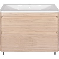 Тумба с раковиной Style Line Атлантика 100 Люкс Plus напольная, ясень