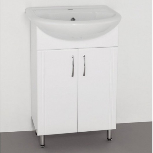 Тумба с раковиной Style Line Эко Стандарт №9 55 белая Тумба с раковиной Style Line Эко Стандарт №9 55 белая