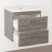 Комплект мебели Style Line Лотос 70 Plus подвесная, шелк зебрано - 3