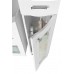 Шкаф-пенал Vod-Ok Адам 35 (фасад стекло), белый - 3