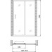 Душевая дверь в нишу Gemy Victoria S30191C 150 см - 3