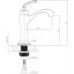 Смеситель Timo Unari 7501/04F black antique, для раковины - 1