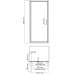 Душевая дверь в нишу Wasserkraft Salm 27I12 100 см - 6