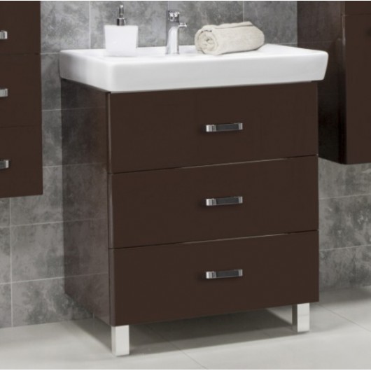 Тумба с раковиной Акватон Америна 70 М темно-коричневая Тумба с раковиной Акватон Америна 70 М темно-коричневая