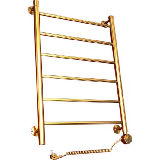 Полотенцесушитель электрический Двин J Electro 80/50 1"-1/2" золотой хром