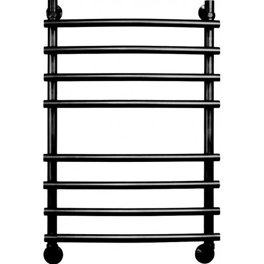 Полотенцесушитель водяной Двин R primo 80/50 1"-3/4"-1/2" чёрный матовый Полотенцесушитель водяной Двин R primo 80/50 1"-3/4"-1/2" чёрный матовый