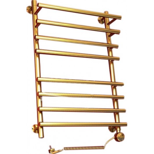 Полотенцесушитель электрический Двин F primo electro 80/50 1"-3/4"-1/2" золотой хром