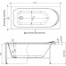 Акриловая ванна Francesca Avanti SOLO 150x70 с экранами и каркасом - 6