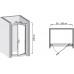 Душевая дверь в нишу Olive'S Granada D 95-100 см стекло прозрачное - 2