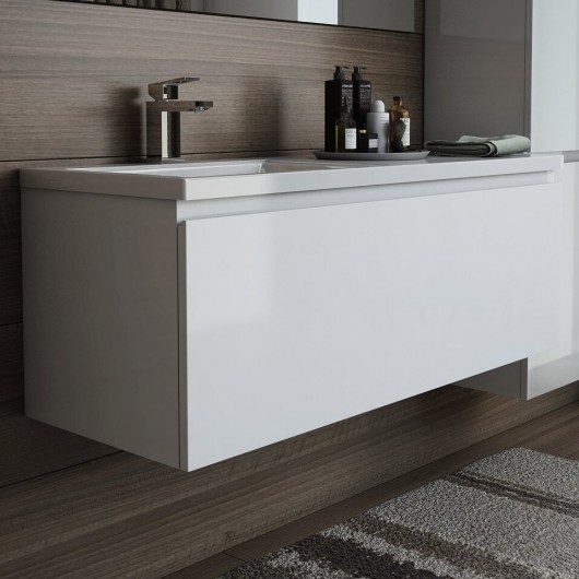 Тумба с раковиной Эстет Dallas Luxe 110 подвесная, 1 ящик, L