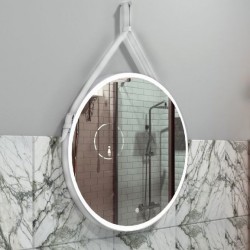 Зеркало Art&Max Milan 65 белый ремень