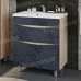 Комплект мебели Венеция Амали 80 напольная, графит бетон - 1