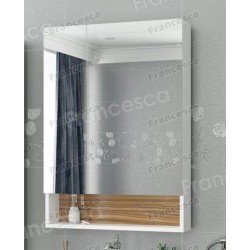 Шкаф-зеркало Francesca Doremi 60, белый/ясень