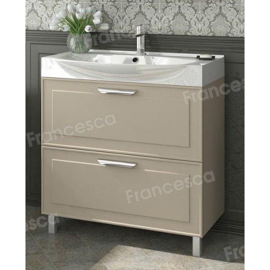 Тумба с раковиной Francesca Liverpool 85 напольная бежевый Тумба с раковиной Francesca Liverpool 85 напольная бежевый