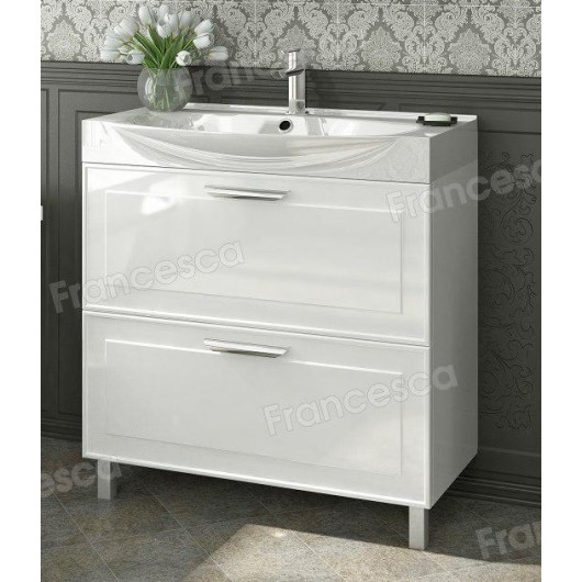 Тумба с раковиной Francesca Liverpool 85 напольная белый Тумба с раковиной Francesca Liverpool 85 напольная белый