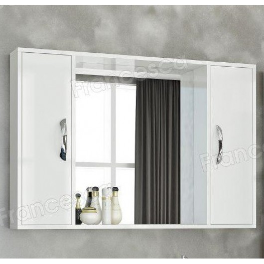 Шкаф-зеркало Francesca Eco Max 105 белый