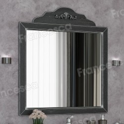 Зеркало Francesca Леонардо 85 черный, патина серебро
