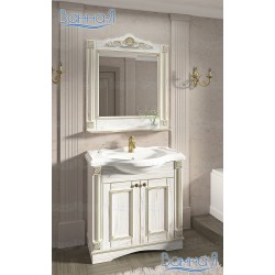 Комплект мебели Венеция Аврора 105 белый с патиной золото