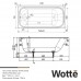 Чугунная ванна Wotte Start 150x70 - 4