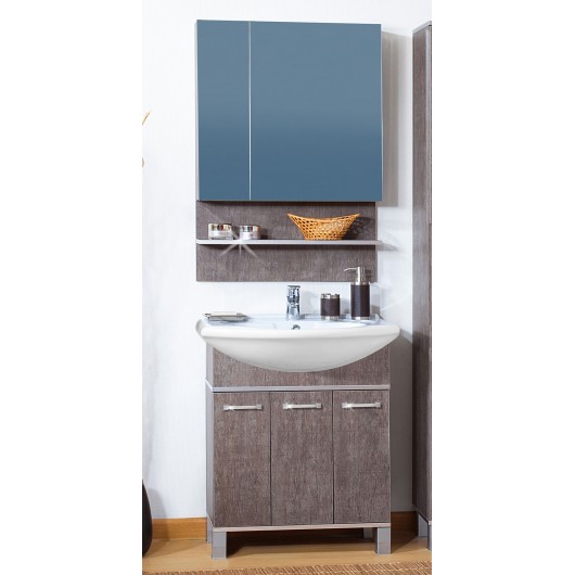 Комплект мебели Бриклаер Карибы 75 Сатин/Дуб антик Комплект мебели Бриклаер Карибы 75 Сатин/Дуб антик