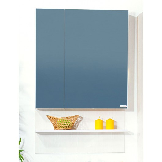 Зеркальный шкаф Бриклаер Аргентина 75 светлая лиственница 