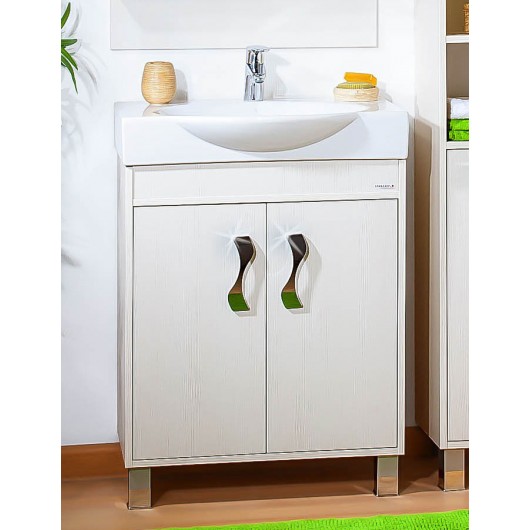 Тумба с раковиной Бриклаер Аргентина 75 светлая лиственница 