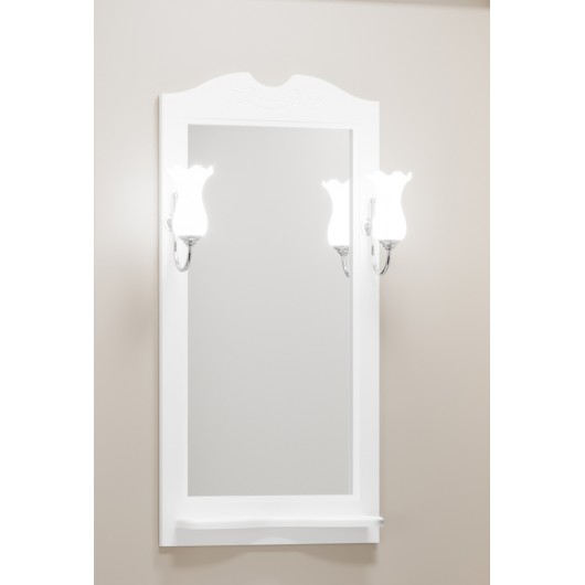 Зеркало Opadiris Тибет 50 белый матовый