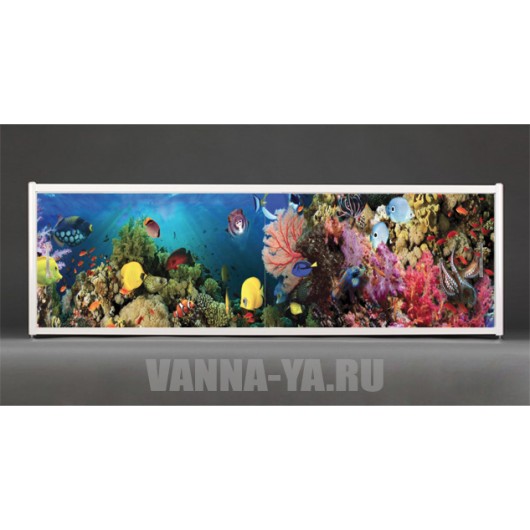 Фотоэкран под ванну Francesca Premium Морские краски 150/170/180 см (Антискользящее Основание)