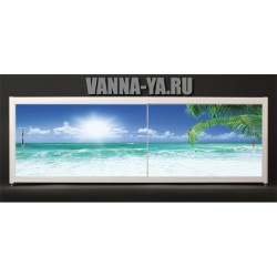 Экран под ванну Francesca Elite Гавайское утро 140-180 см (Антискользящее Основание)