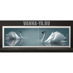 Экран под ванну Francesca Elite Лебеди 140-180 см (Антискользящее Основание)