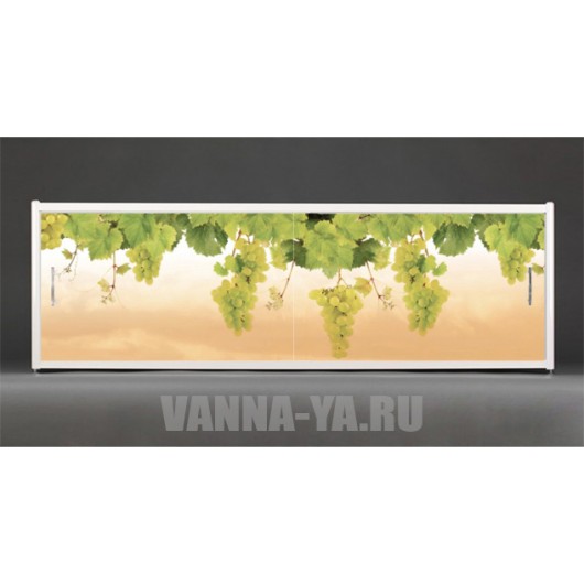 Фотоэкран под ванну Francesca Premium Виноградная лоза 150/170/180 см (Антискользящее Основание)