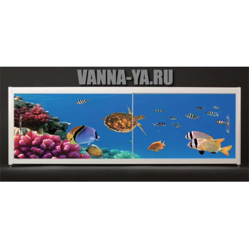 Экран под ванну Francesca Elite Подводные просторы 140-180 см ...