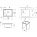 Кухонная мойка Granula Kitchen Space KS-5501U шварц - 1