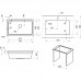 Кухонная мойка Granula Kitchen Space KS-7303U черный - 1
